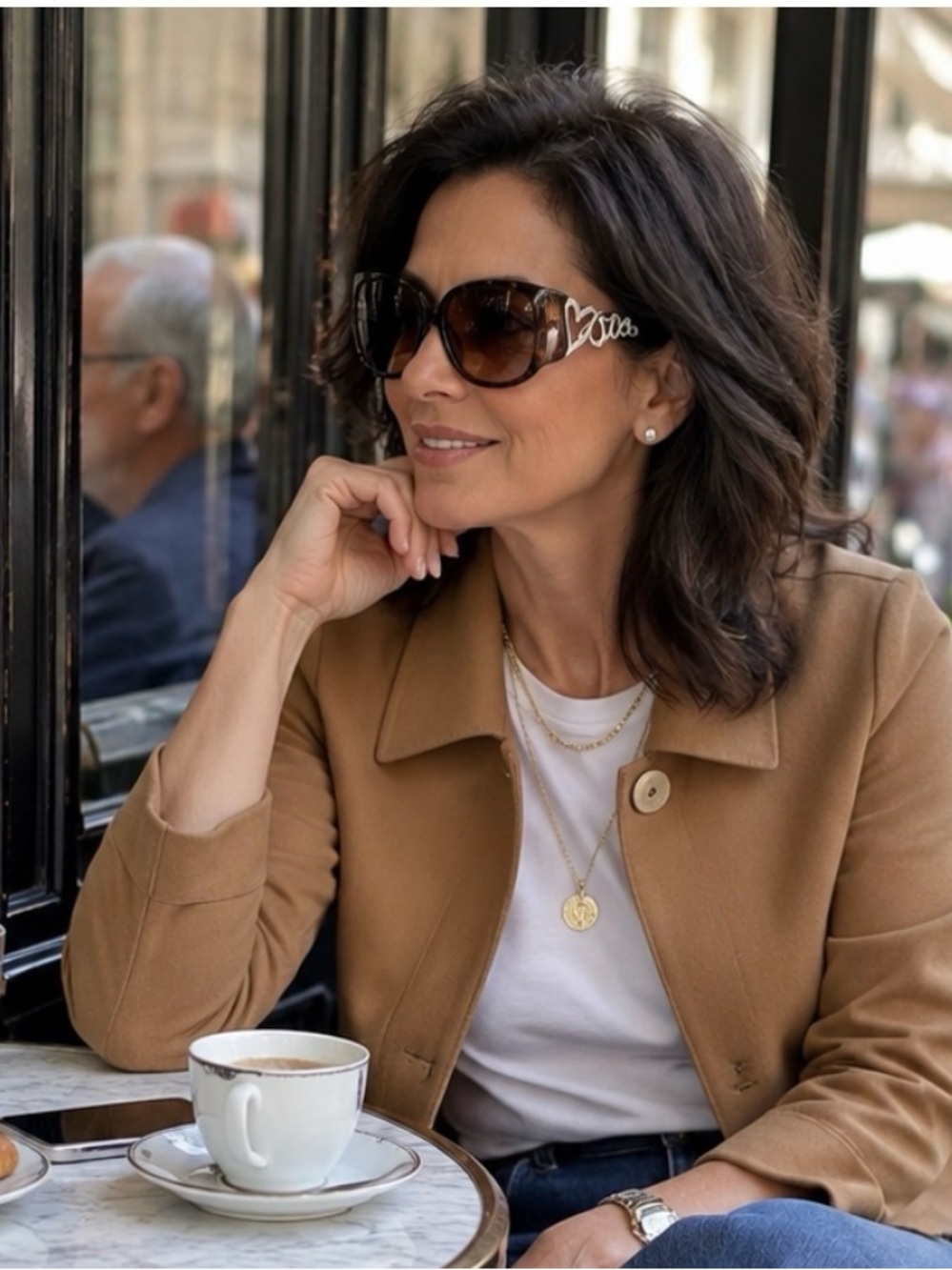 Brighton Women's “You Gotta Have Heart” Tortoiseshell Sunglasses, Brown Lenses